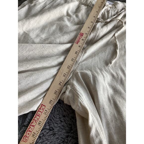 NWT American Eagle Women's Elastic Waist Drawstring Wide Leg Pants Beige Size XL - Picture 9 of 11